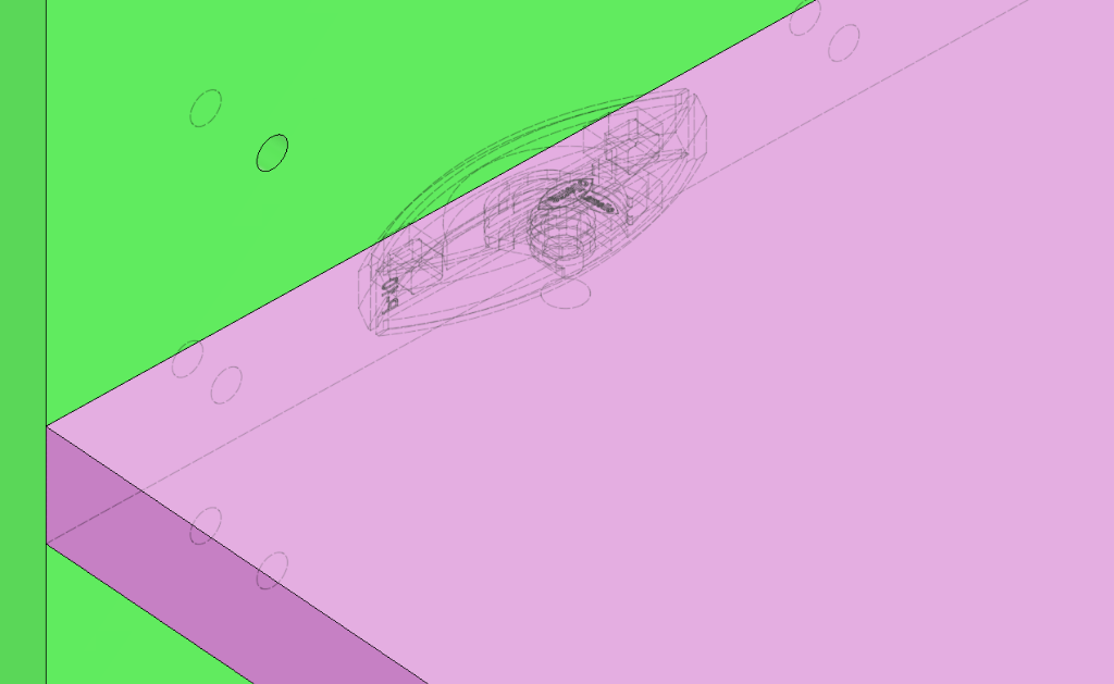 T-slot milling for detachable Clamex P-System connector modeled in Fusion 360